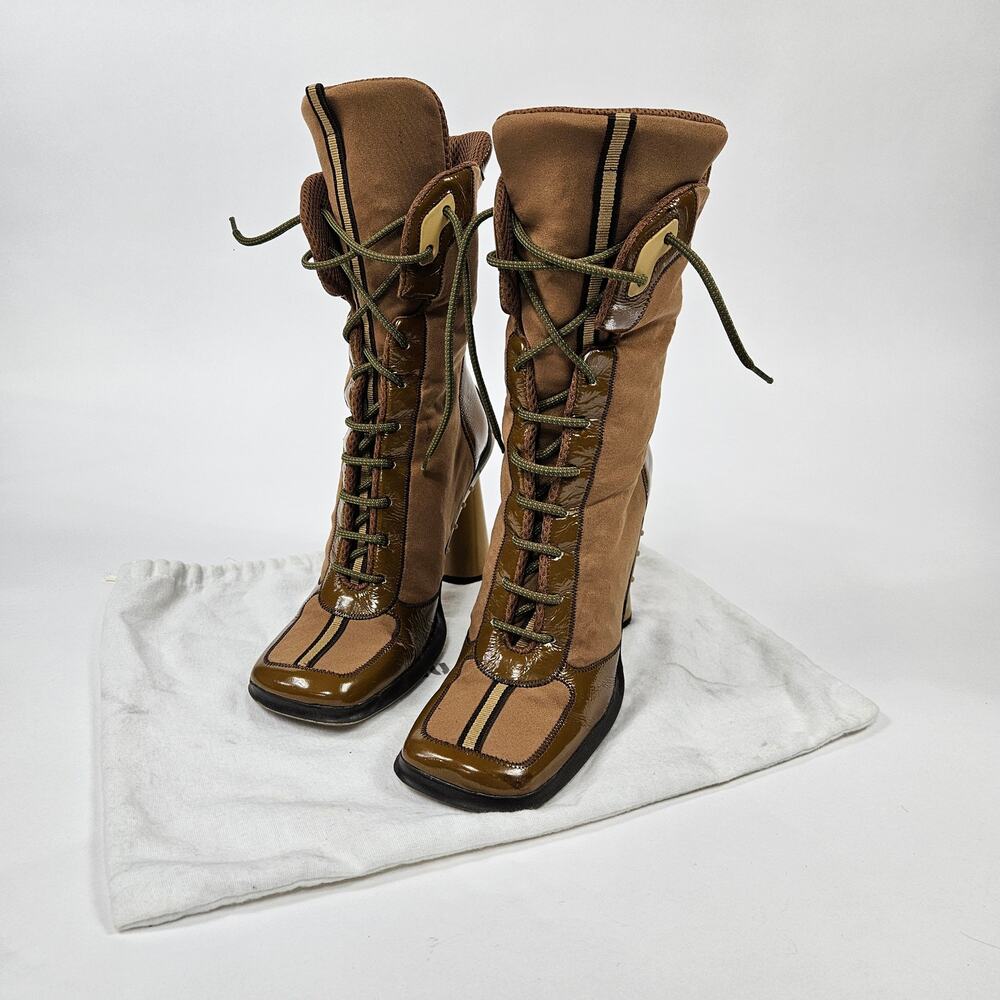 Vintage Miu Miu Boots F/W 1999 Tech Heels Bubble Sole RARE - EU 39 - Picture 13 of 15